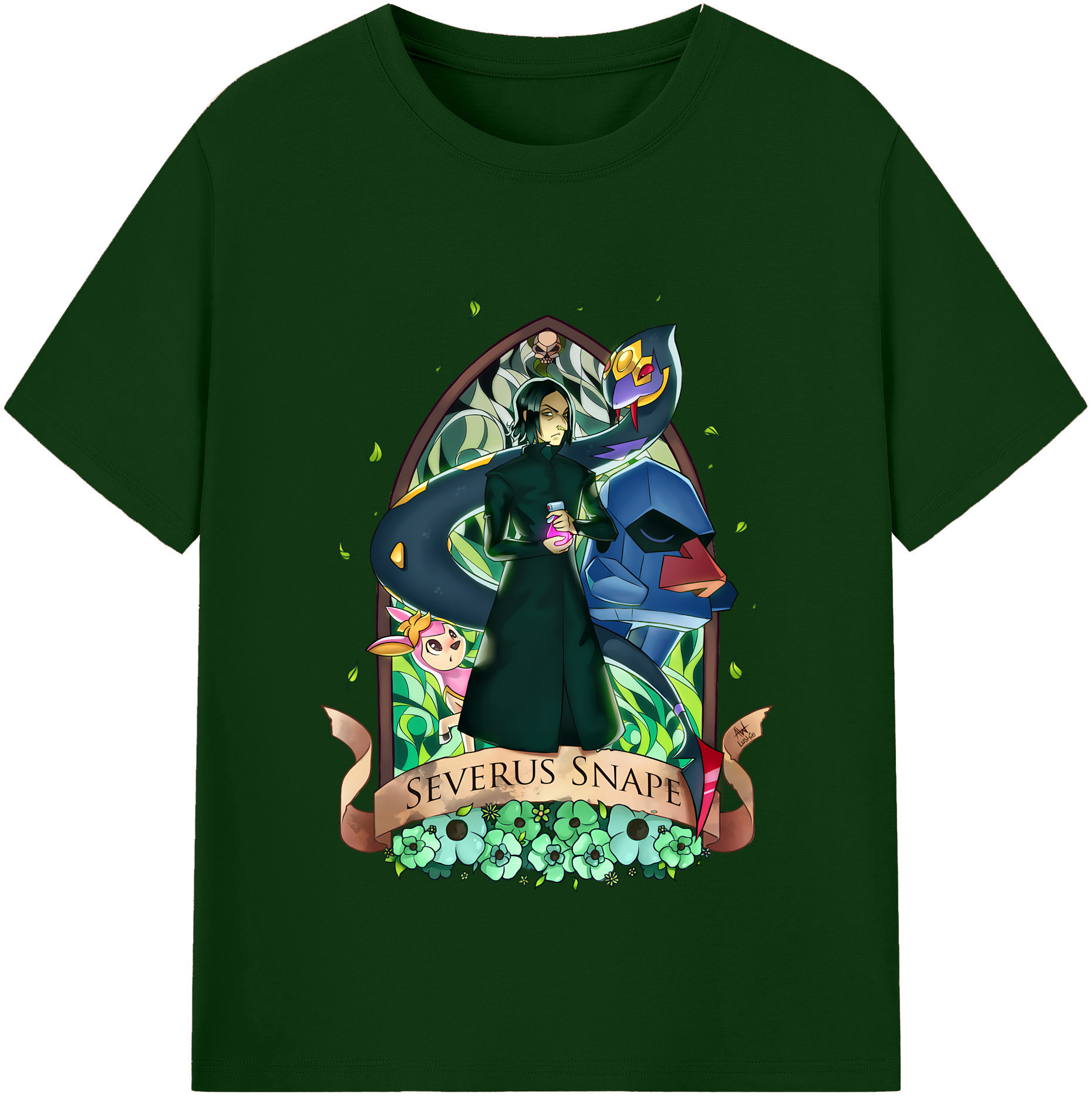 （画像用） Harry Potter ハリー・ポッターシリーズ 綿100％半袖Tシャツ（フロントプリント）